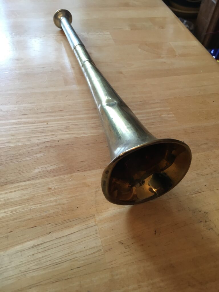 Photo of old coaching horn