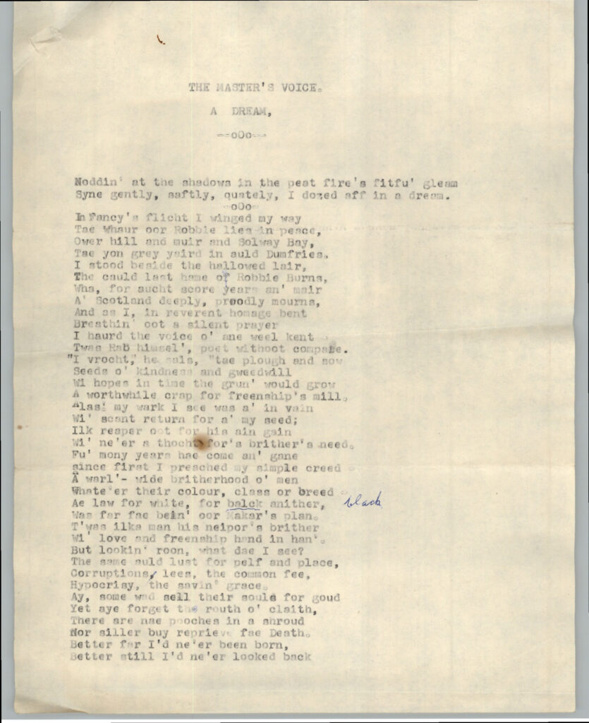 Verse written in Doric
