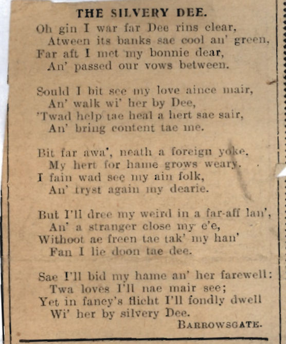 Verse written in Doric